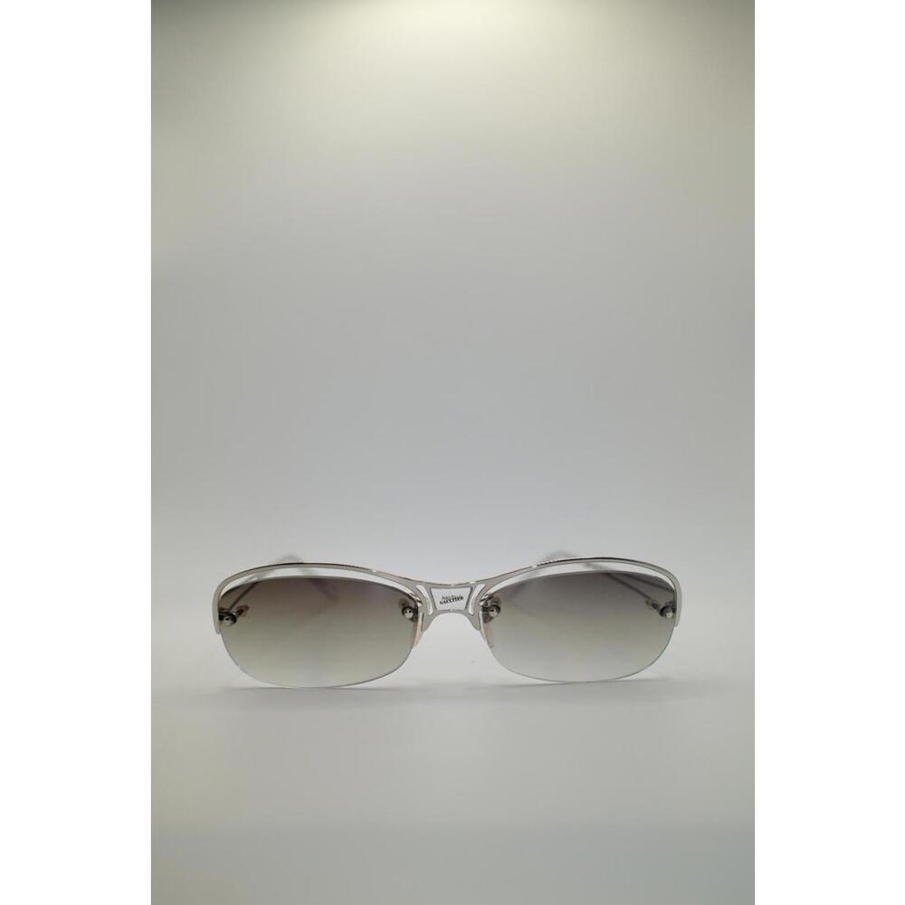 90s Jean Paul Gaultier Titanium Rimless Green Tint Sunglass